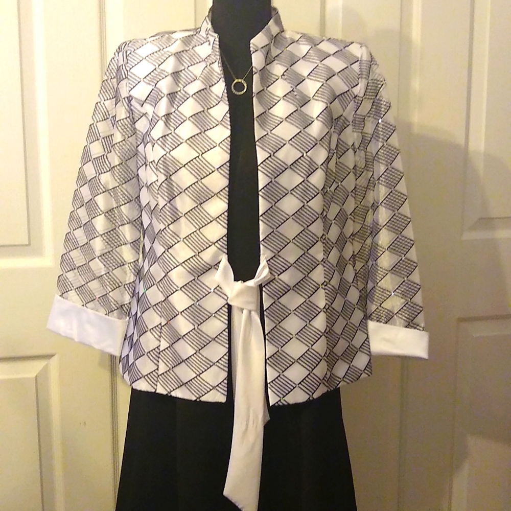 Elegant Black and White Women's Jacket